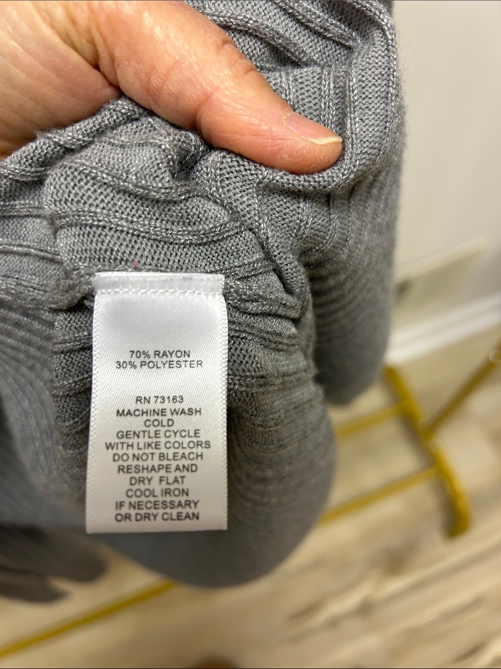Lightweight Open-Front Ribbed Cardigan - Gray - Picture 3 of 4